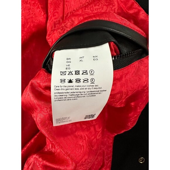 HUGO Boss x LES BENJAMINS Wool Leather Bomber Jacket sz XL NWT MSPR 795 - Picture 5 of 8